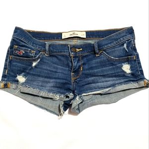 Hollister womens denim jean shorts blue Size 3 or 26